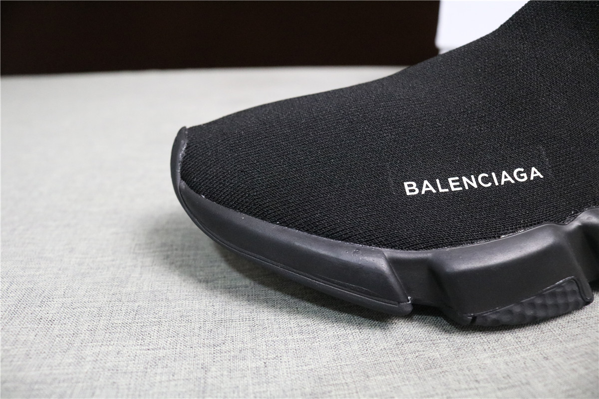 Authentic Balenciaga Speed Sock All Black