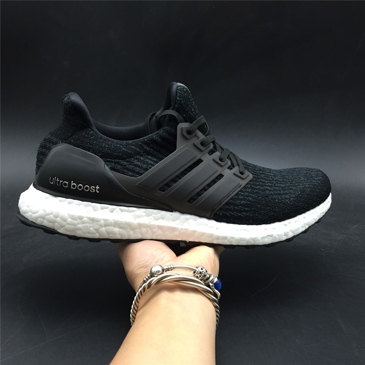Adidas Ultraboost 3.0 Primeknit Continental Black White