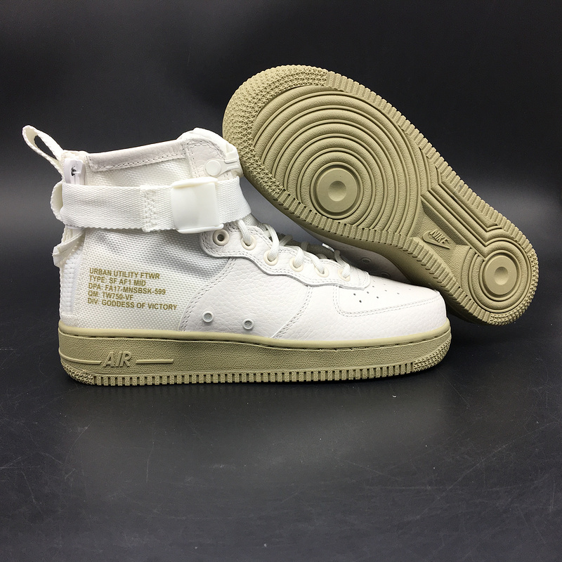 Nike Air Force 1 Mid Ivory Neutral Olive 917753-101