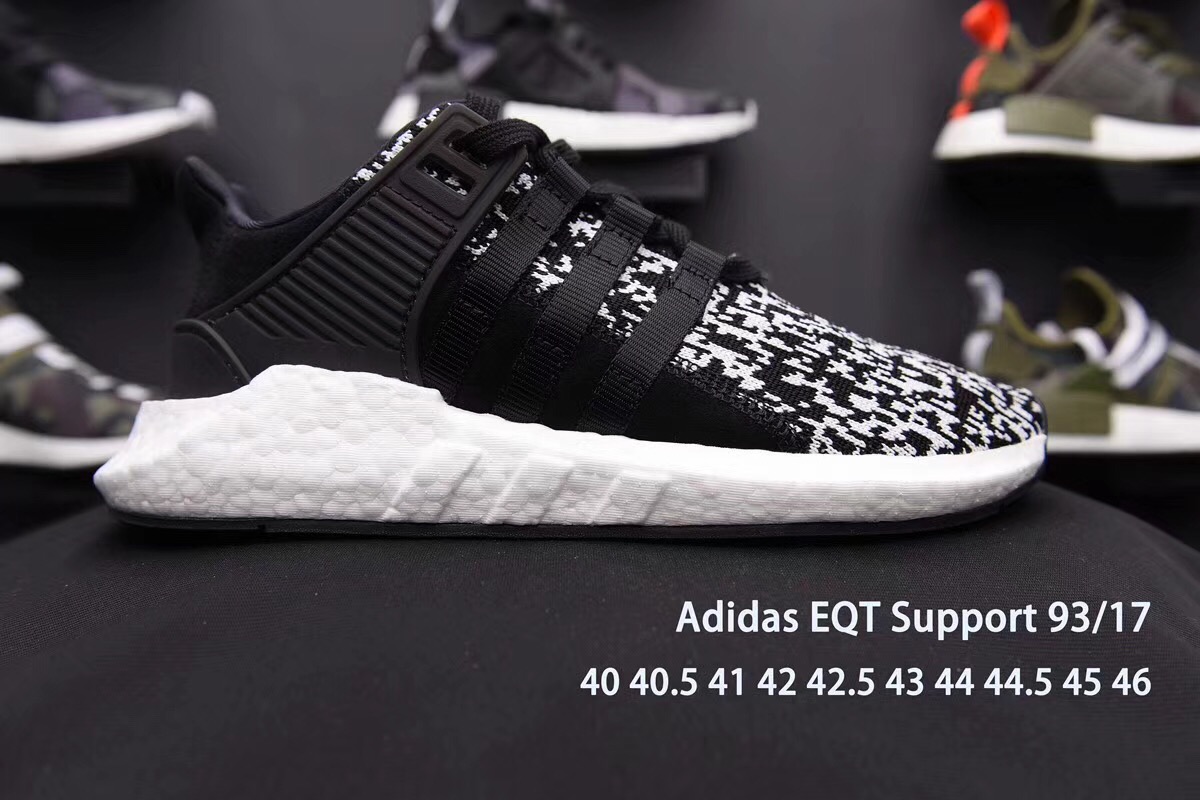 Adidas EQT Support 93/17 Glitch Black White