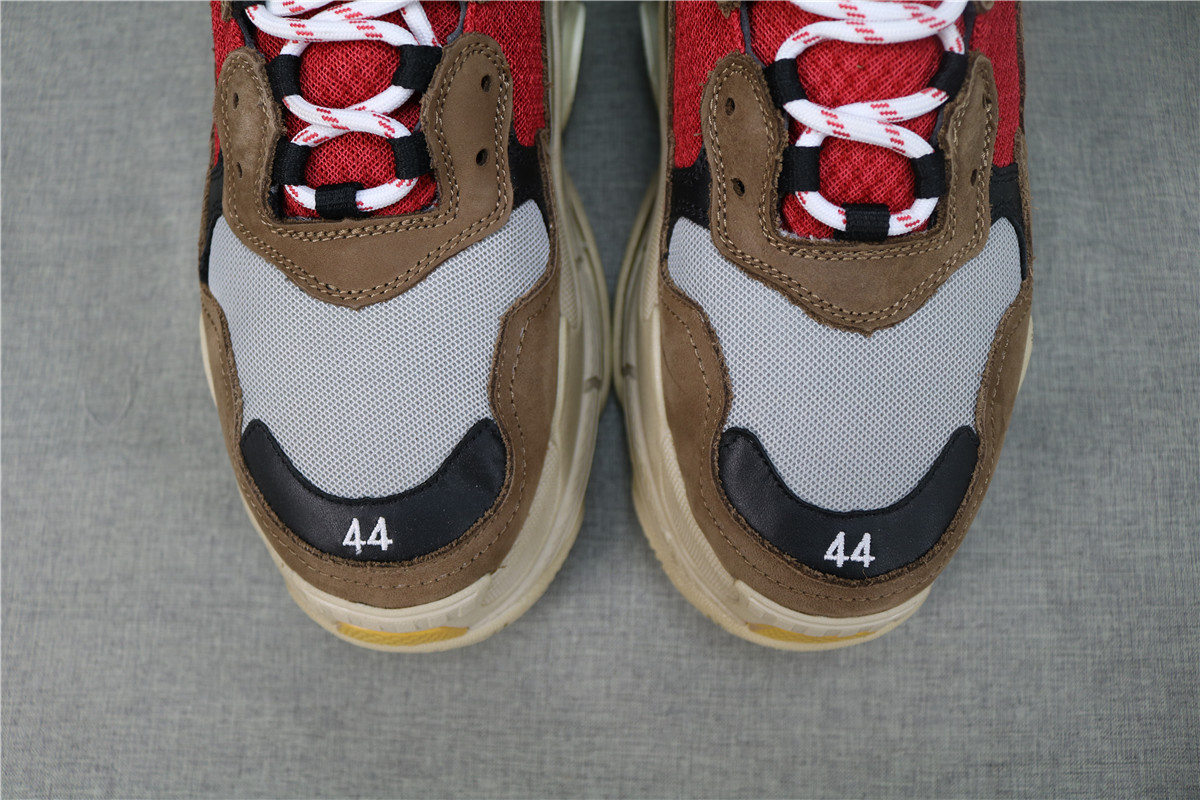 Balenciaga Triple S Grey Red Blue