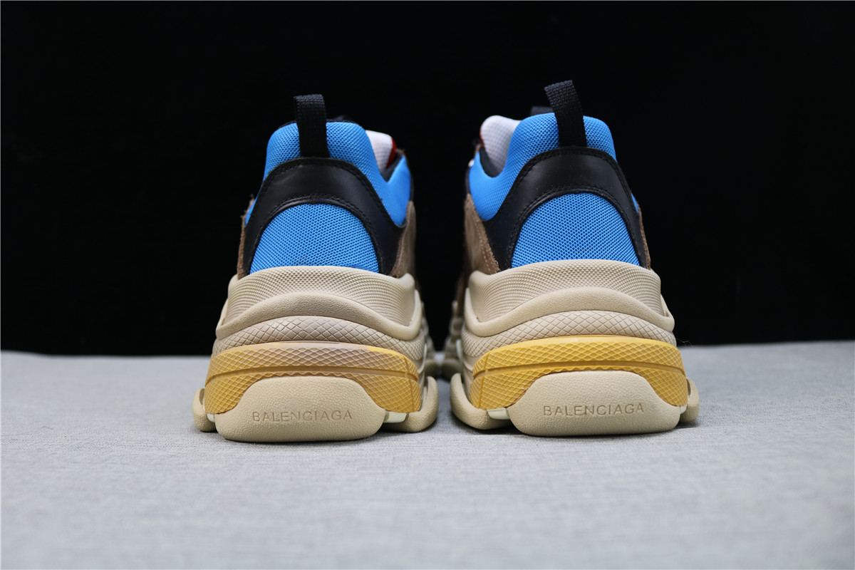 Balenciaga Triple S Grey Red Blue