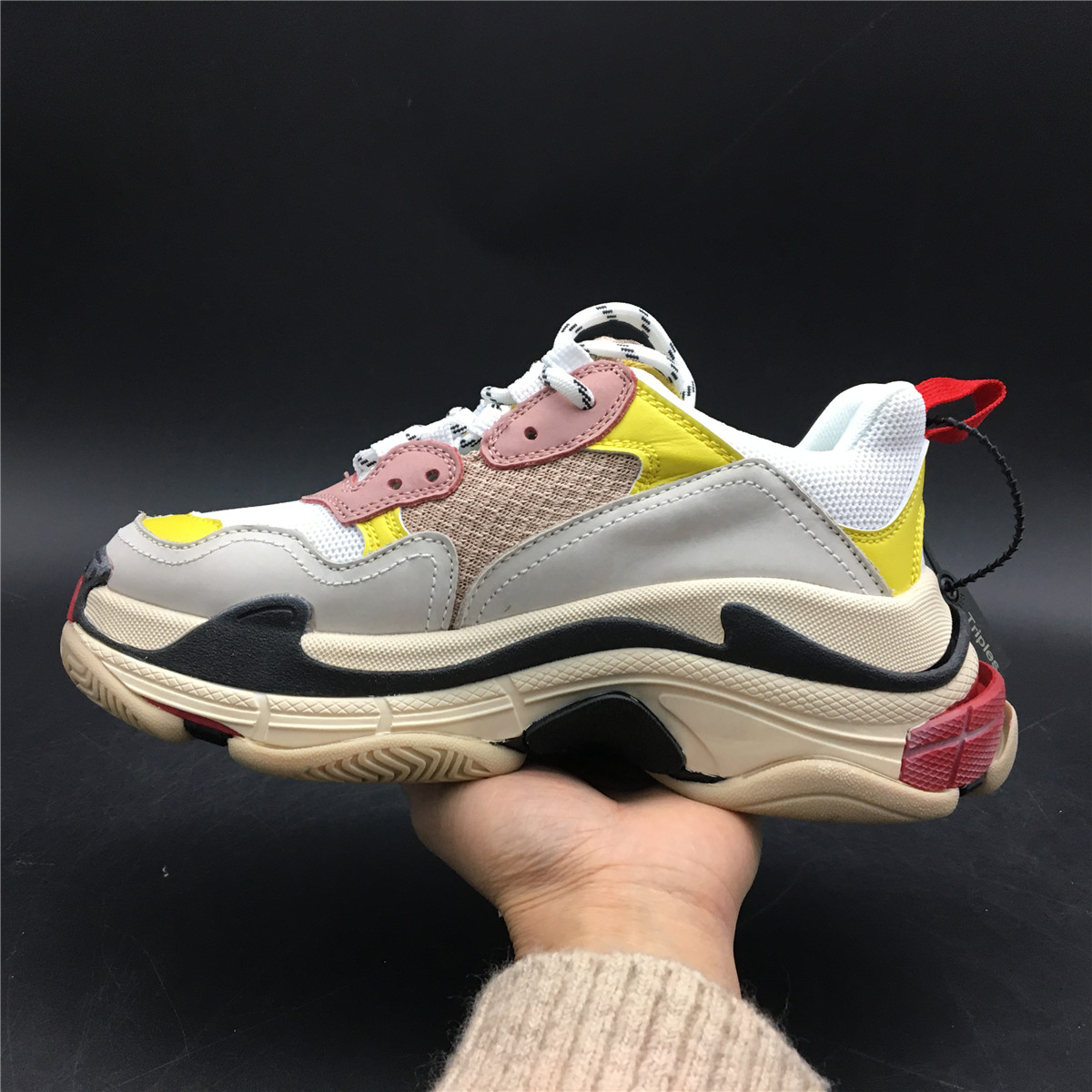 Balenciaga Triple S Cream Yellow Red