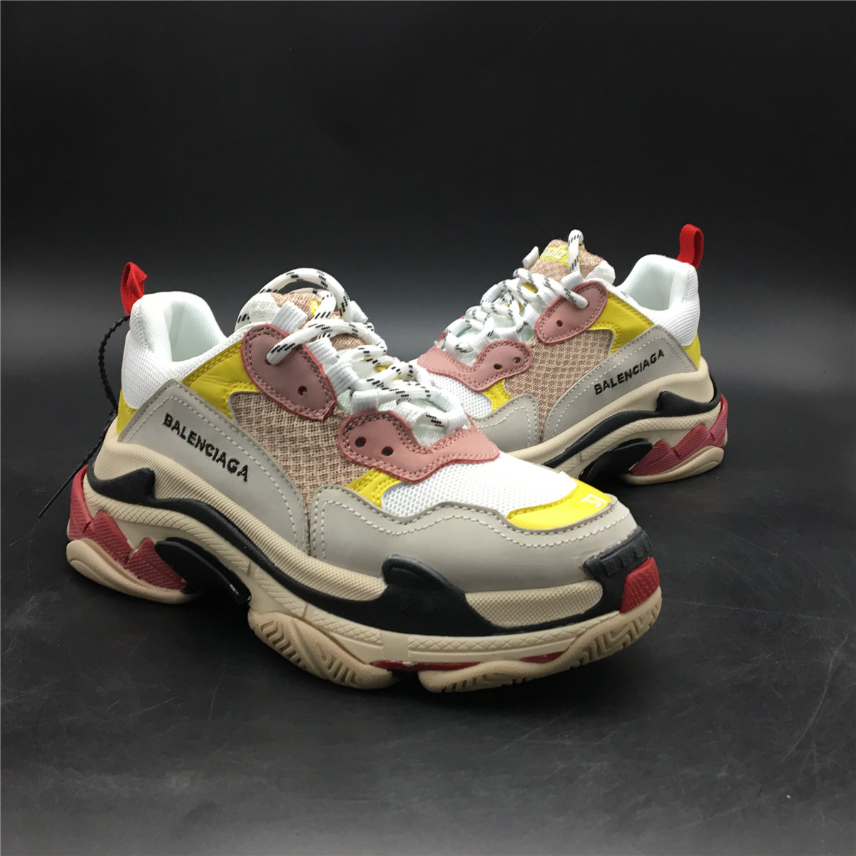 Balenciaga Triple S Cream Yellow Red