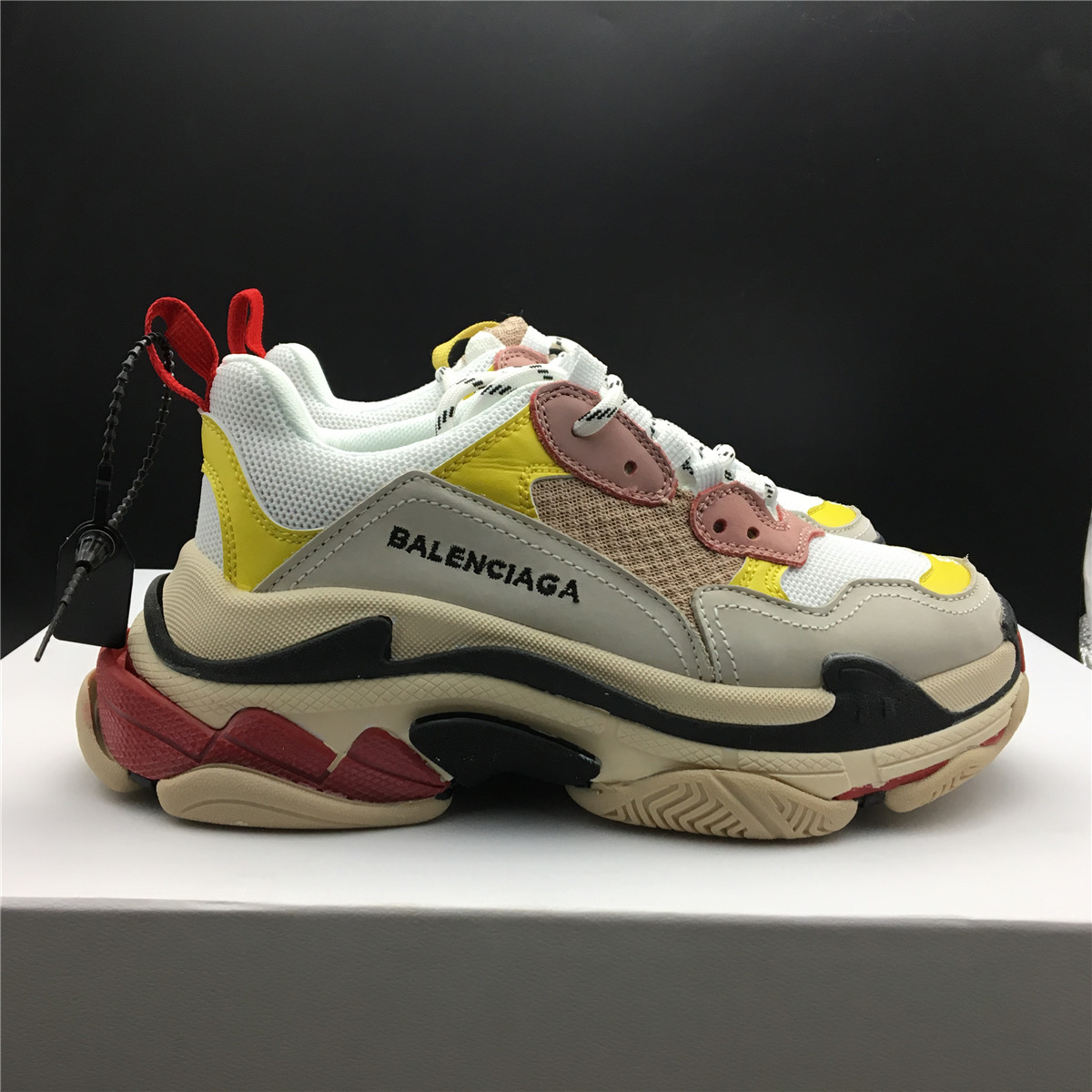 Balenciaga Triple S Cream Yellow Red