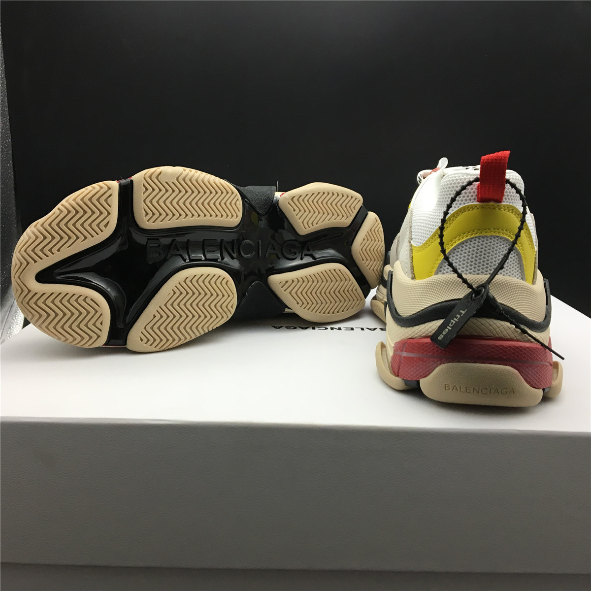 Balenciaga Triple S Cream Yellow Red