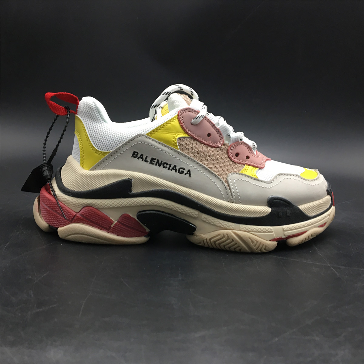 Balenciaga Triple S Cream Yellow Red