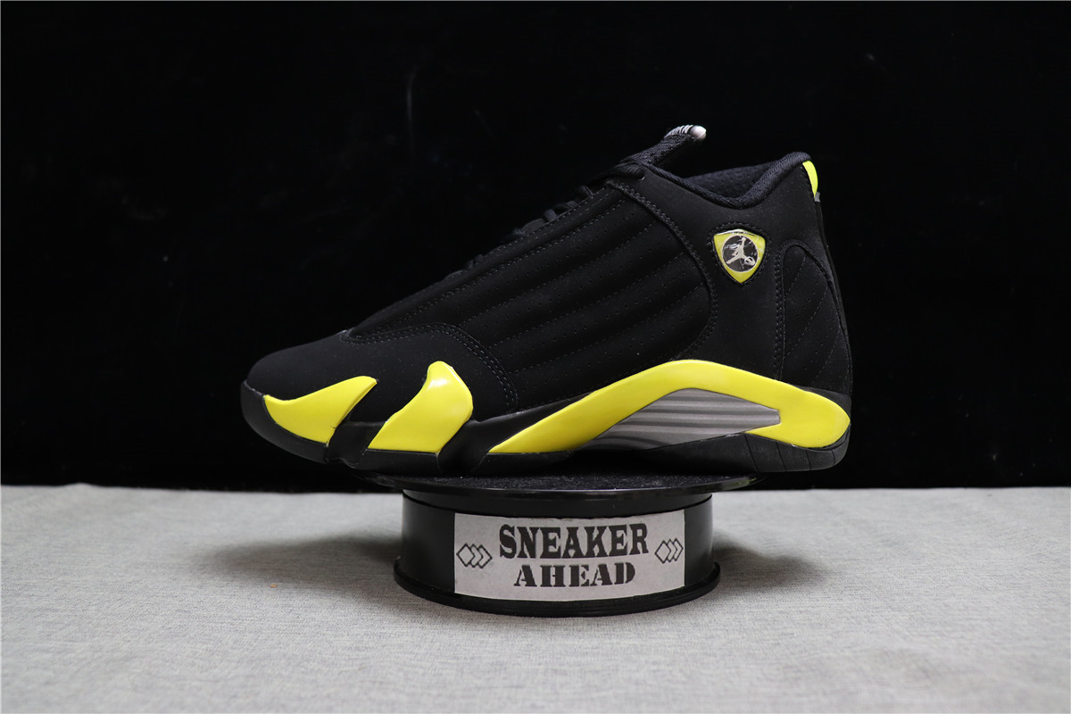 Air Jordan 14 Black Yellow Thunder