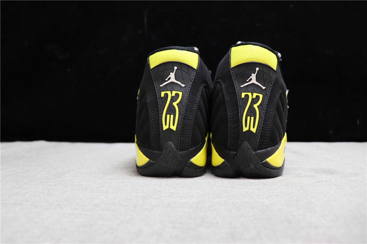 Air Jordan 14 Black Yellow Thunder