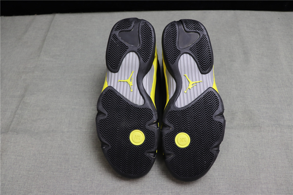Air Jordan 14 Black Yellow Thunder
