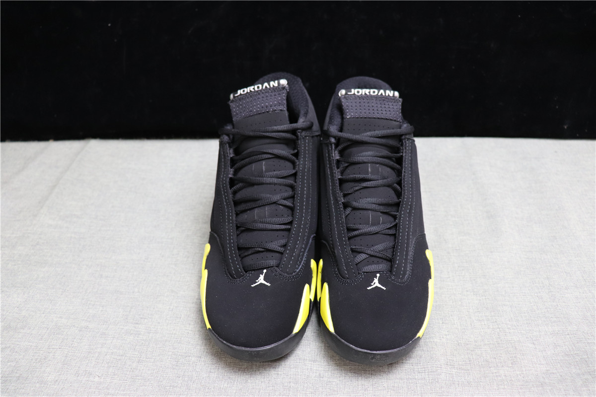 Air Jordan 14 Black Yellow Thunder