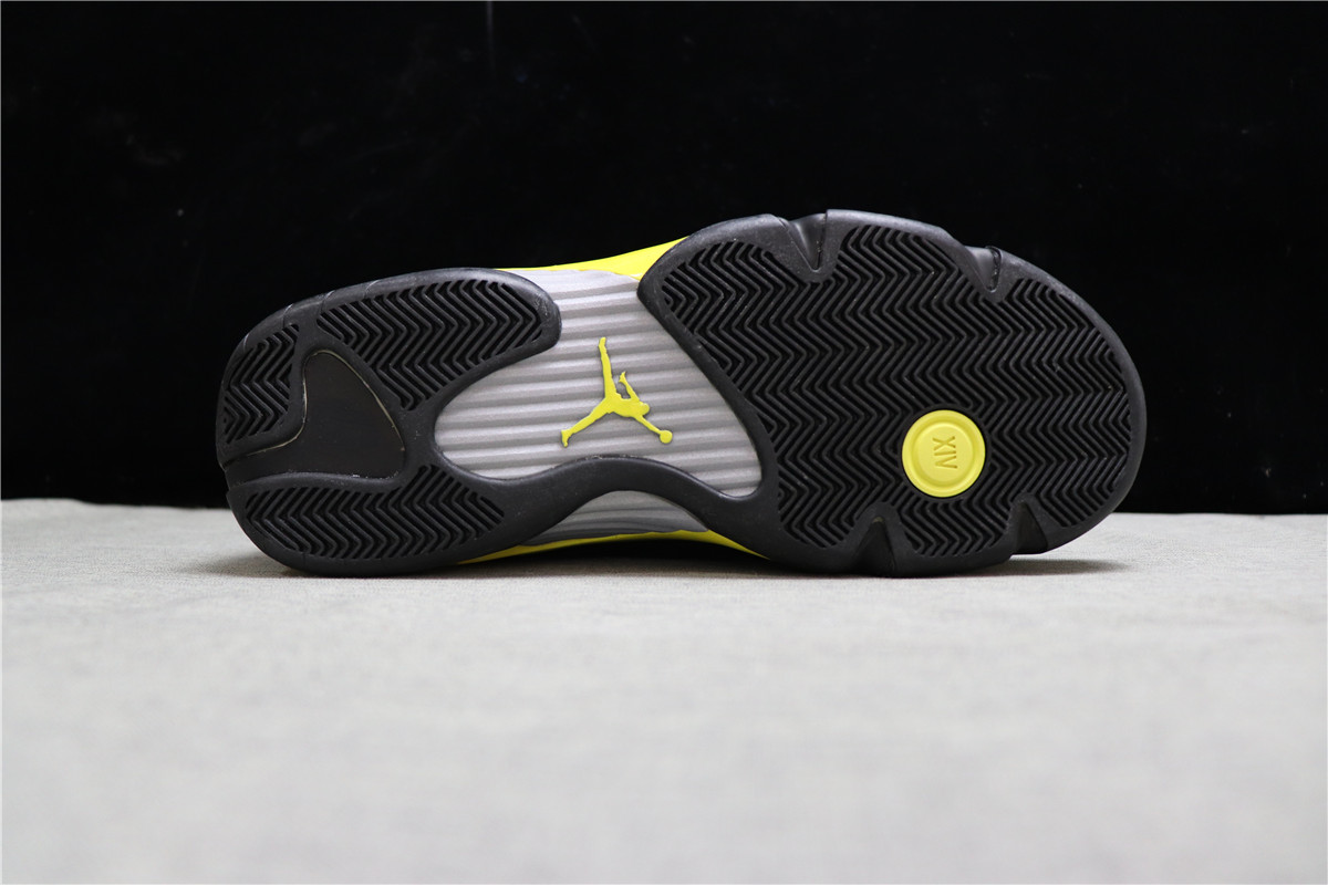 Air Jordan 14 Black Yellow Thunder