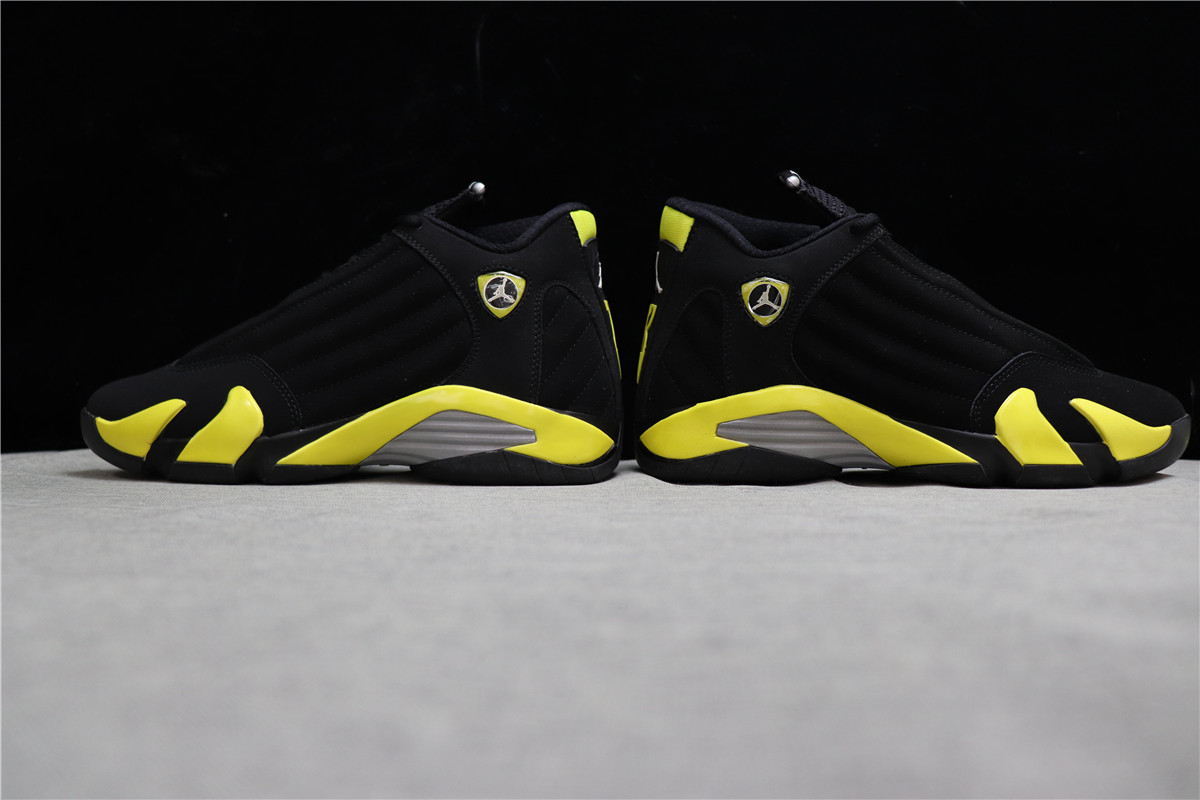 Air Jordan 14 Black Yellow Thunder