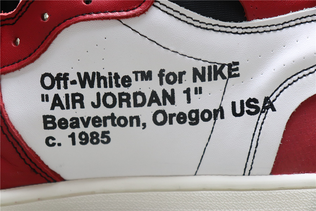 Factory Jordan 1 Retro High Off-white Chicago