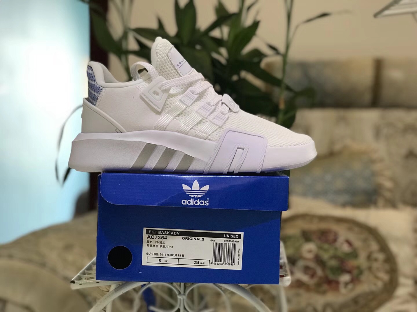 Adidas EQT Basketball Adv Running White Ash Blue