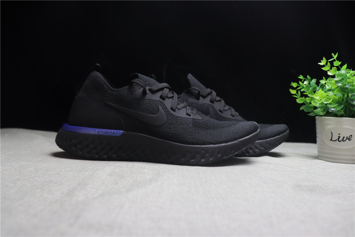 Nike Epic React Flyknit Black Racer Blue