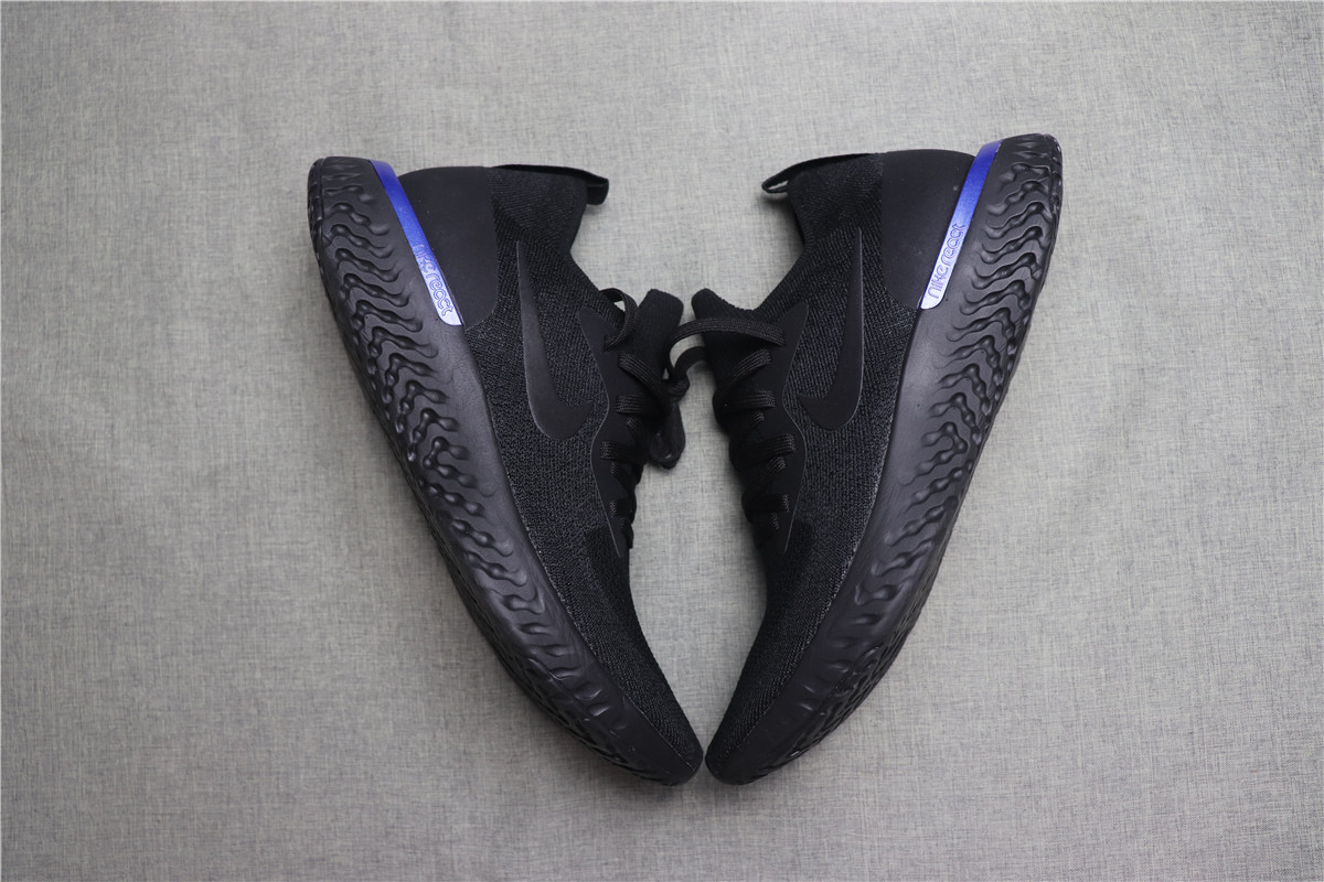 Nike Epic React Flyknit Black Racer Blue