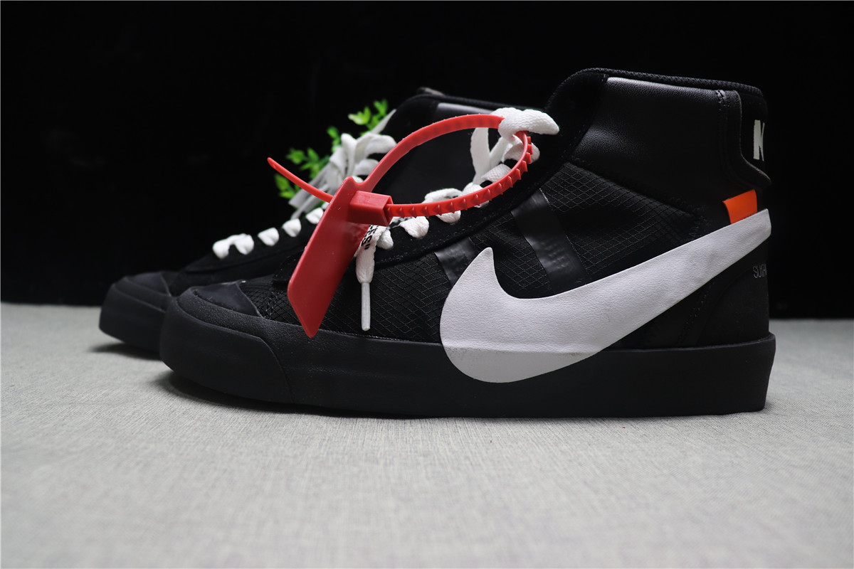 Off-white X Nike Blazer Mid Black