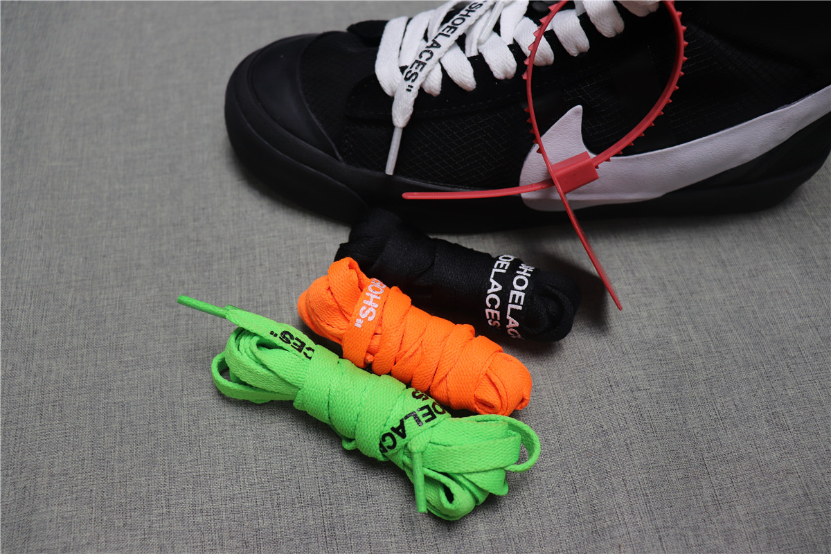 Off-white X Nike Blazer Mid Black