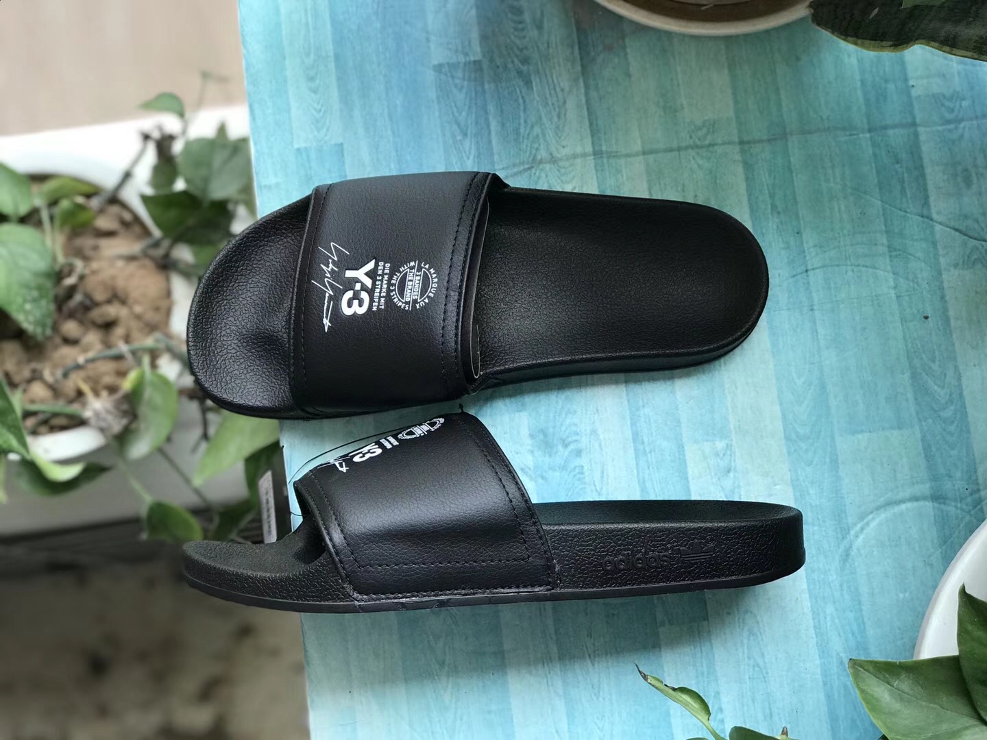Adidas Y3 Slippers Black
