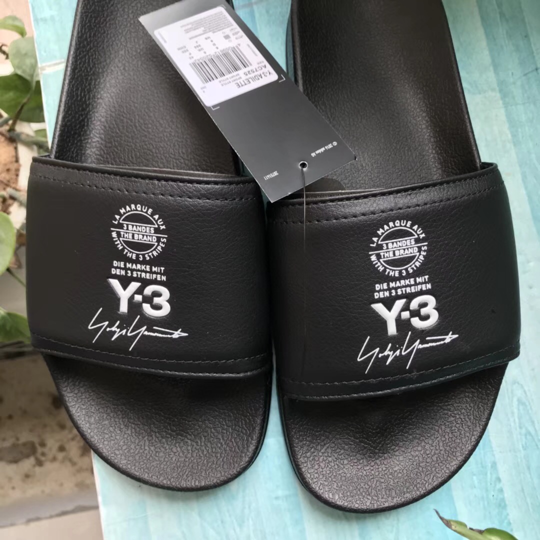 Adidas Y3 Slippers Black
