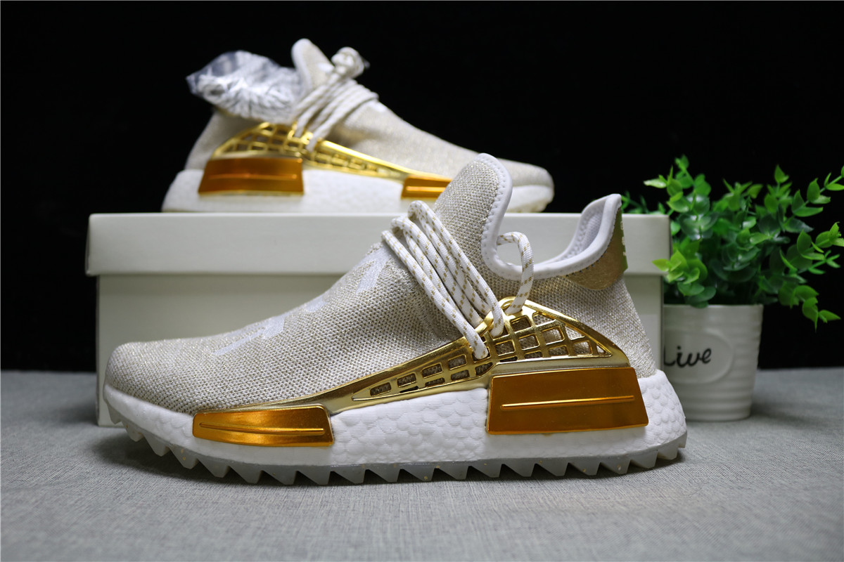 Adidas Pharrell NMD Hu China Pack Happy Gold