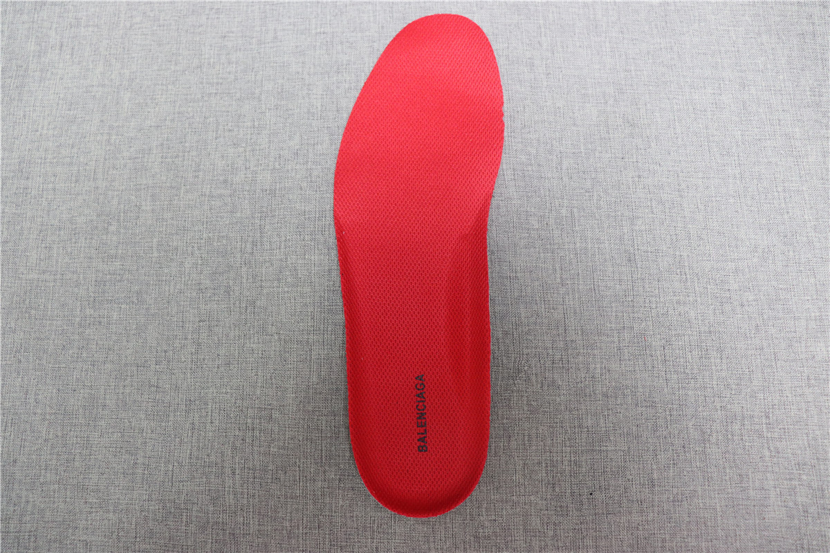 Balenciaga Triple S Red Black (Pre-distressed)
