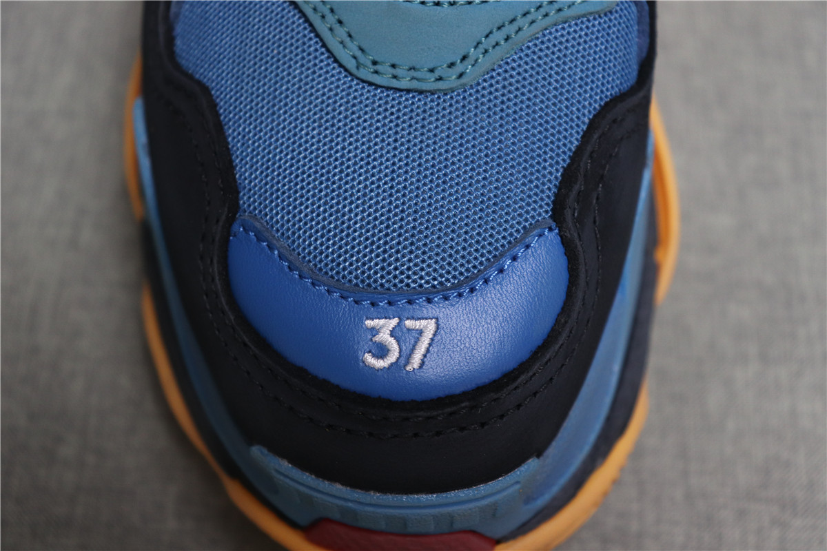 Balenciaga Triple S Blue Red Orange