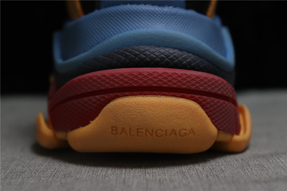 Balenciaga Triple S Blue Red Orange