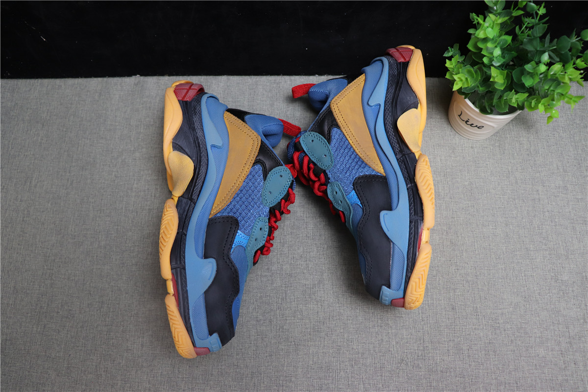 Balenciaga Triple S Blue Red Orange