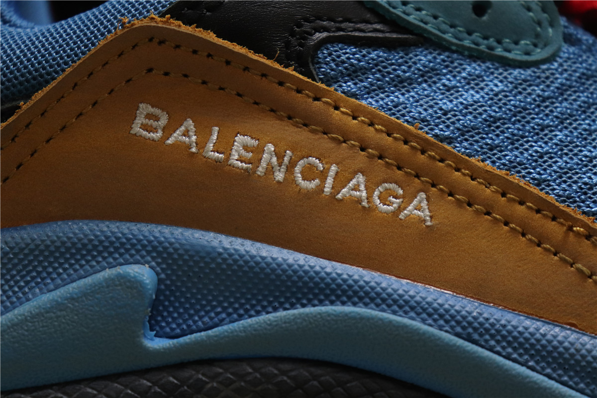 Balenciaga Triple S Blue Red Orange