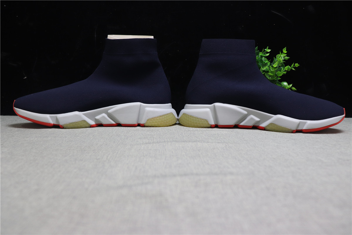 Balenciaga Speed Sock Dark Blue Red