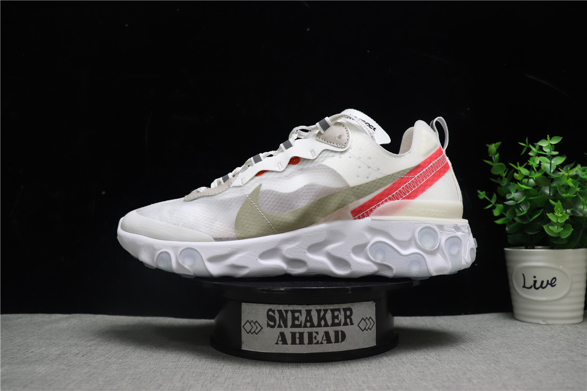 Nike React Element 87 Sail Light Bone