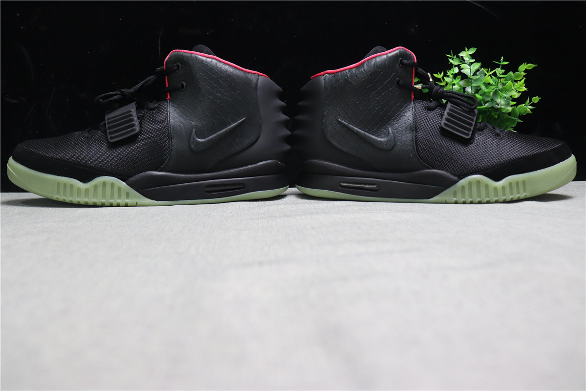 Nike Air Yeezy 2 Black Solar Red