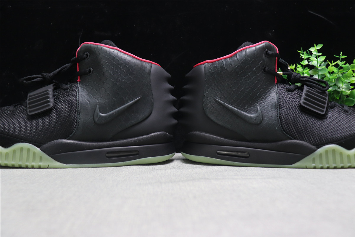 Nike Air Yeezy 2 Black Solar Red