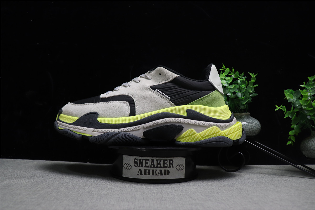 Balenciaga Triple S Triple Neon Yellow Grey