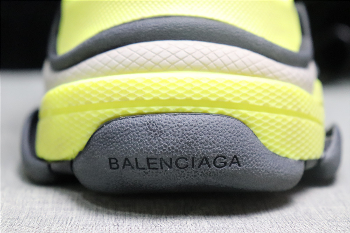 Balenciaga Triple S Triple Neon Yellow Grey