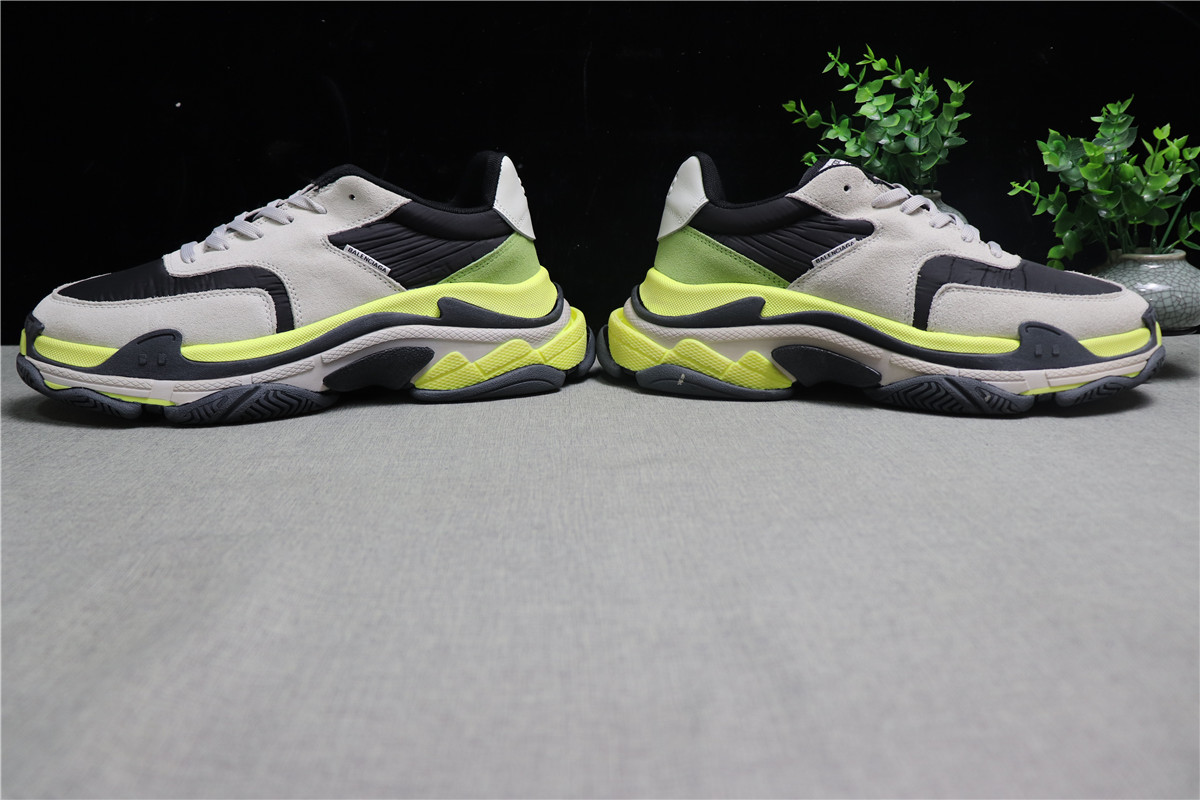 Balenciaga Triple S Triple Neon Yellow Grey