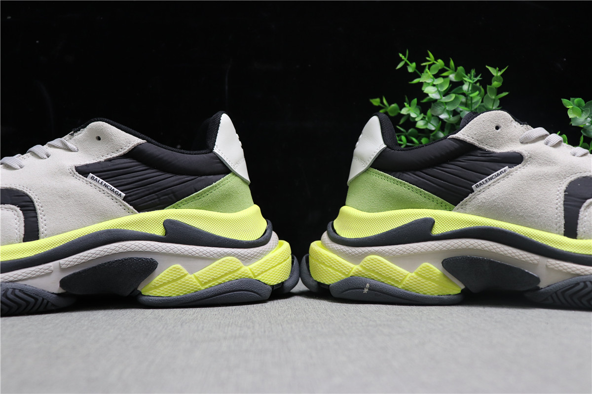Balenciaga Triple S Triple Neon Yellow Grey