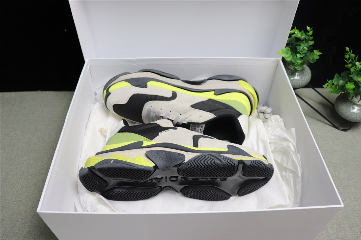 Balenciaga Triple S Triple Neon Yellow Grey