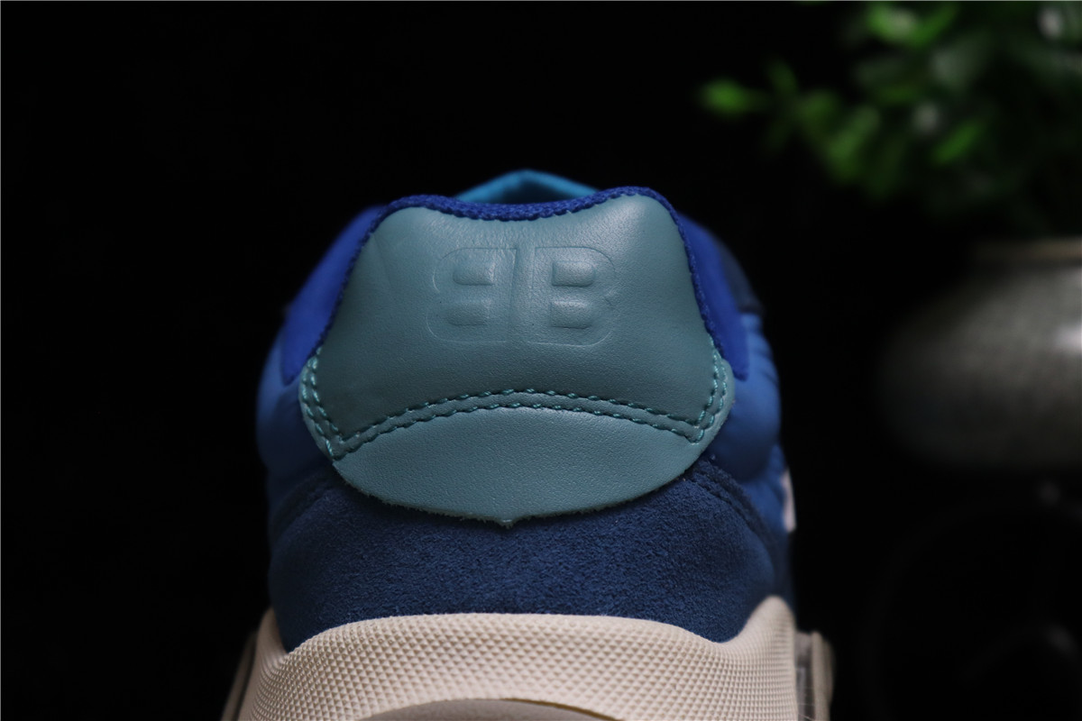 Balenciaga Triple S Trainer Sneakers Blue Orange
