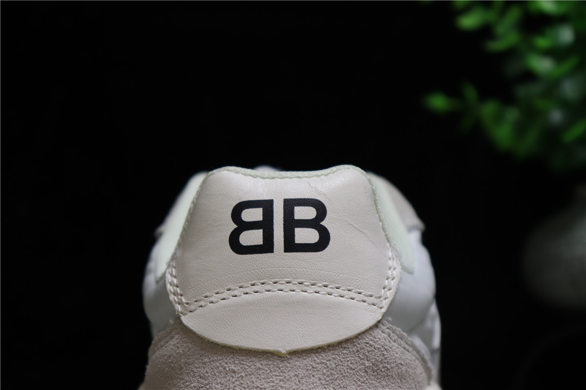 Balenciaga Triple S White Suede