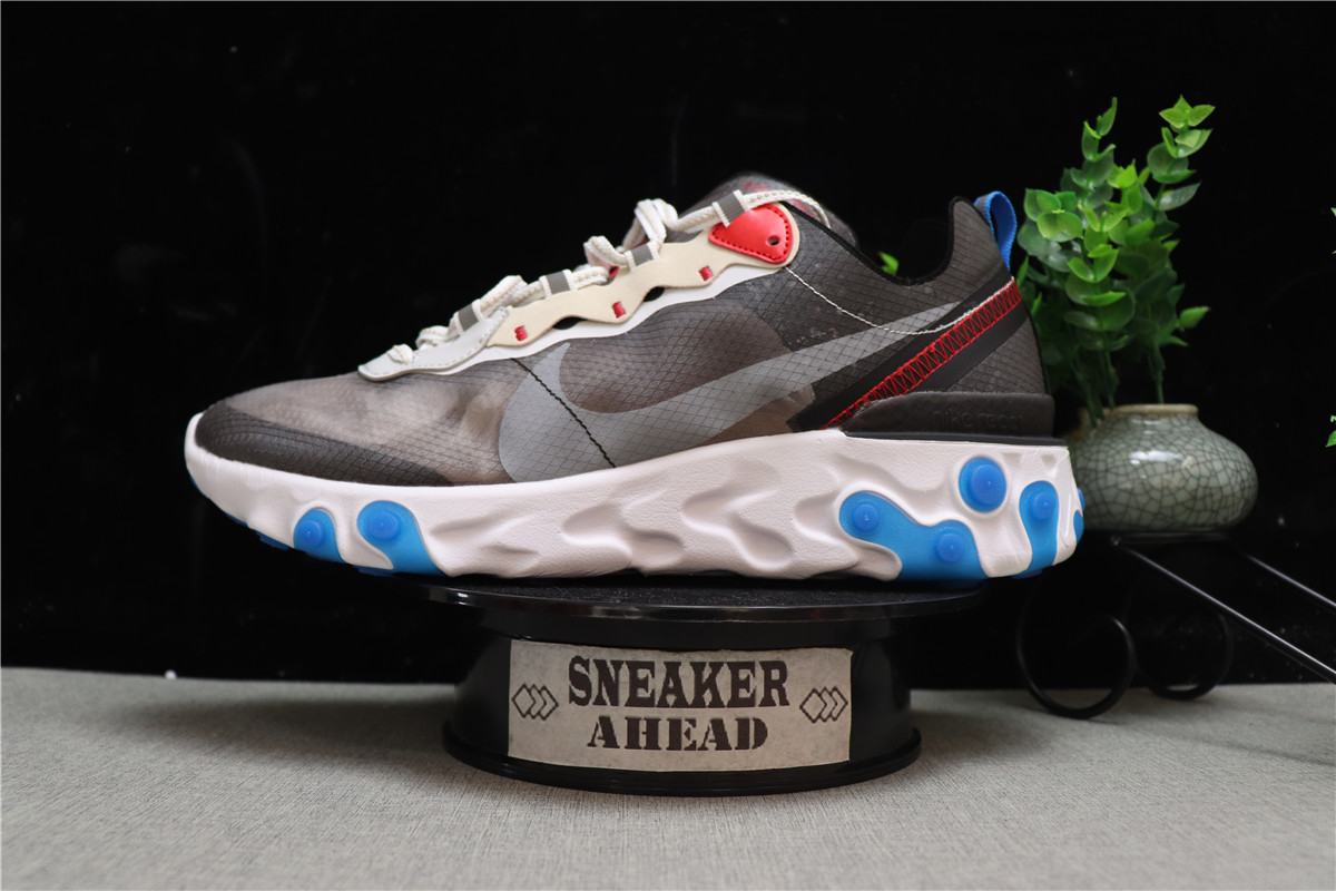 Nike React Element 87 Dark Grey Photo Blue