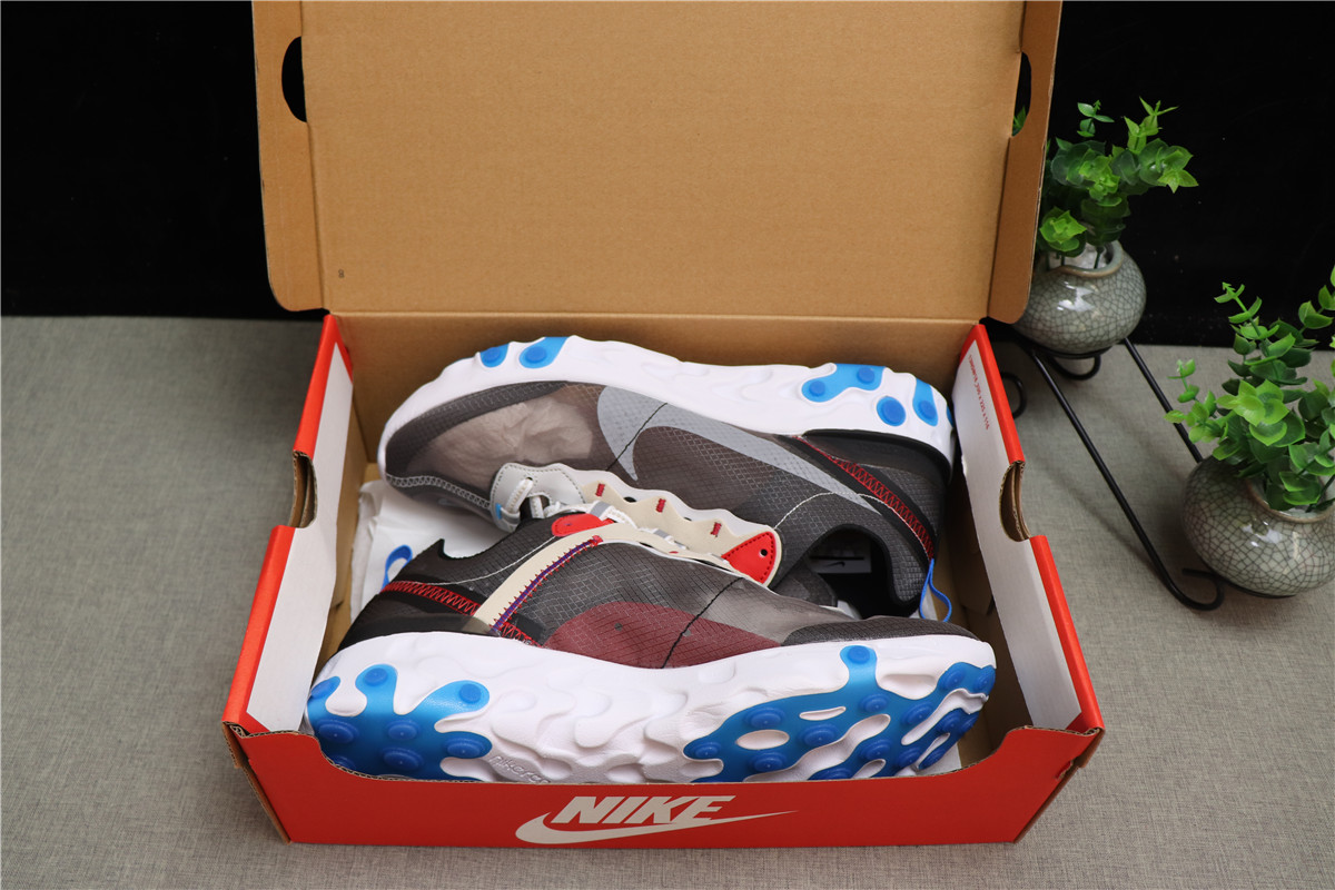 Nike React Element 87 Dark Grey Photo Blue