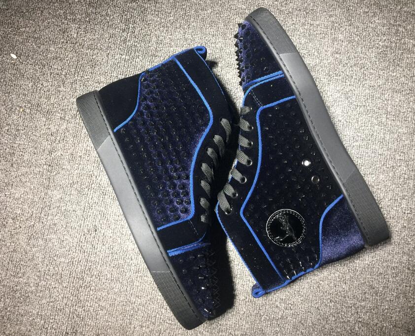 Christian Louboutin Purple Black Blue To Make By Hand (5 Working Days To Prepare)