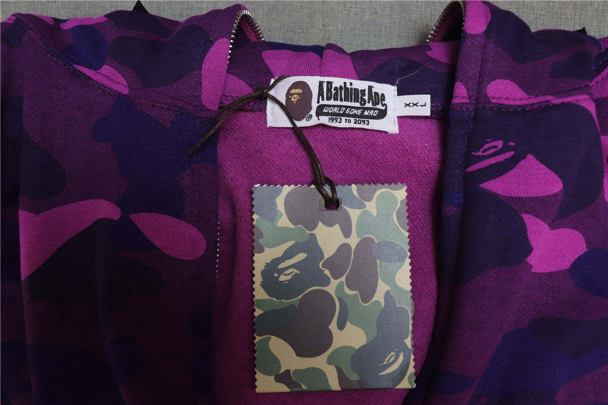 Color Camo Sharp Long Zip Hoodies