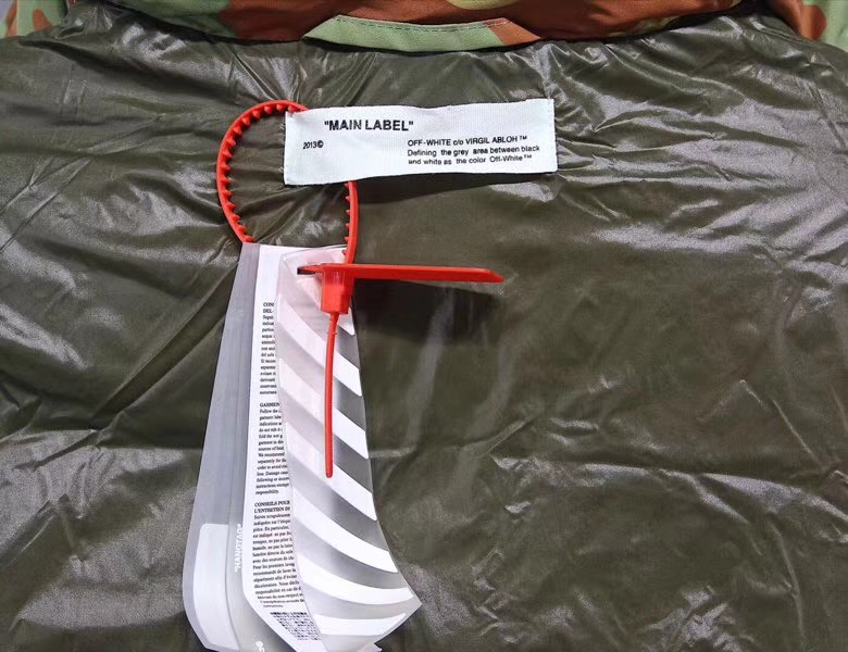Off White Camouflage Coat