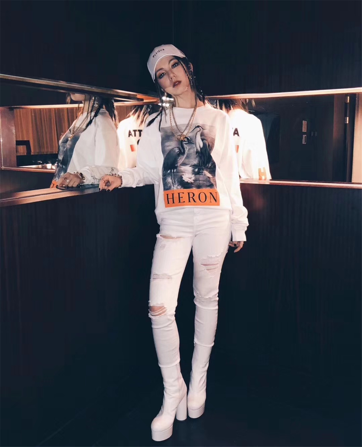 Off White Heron Preston White