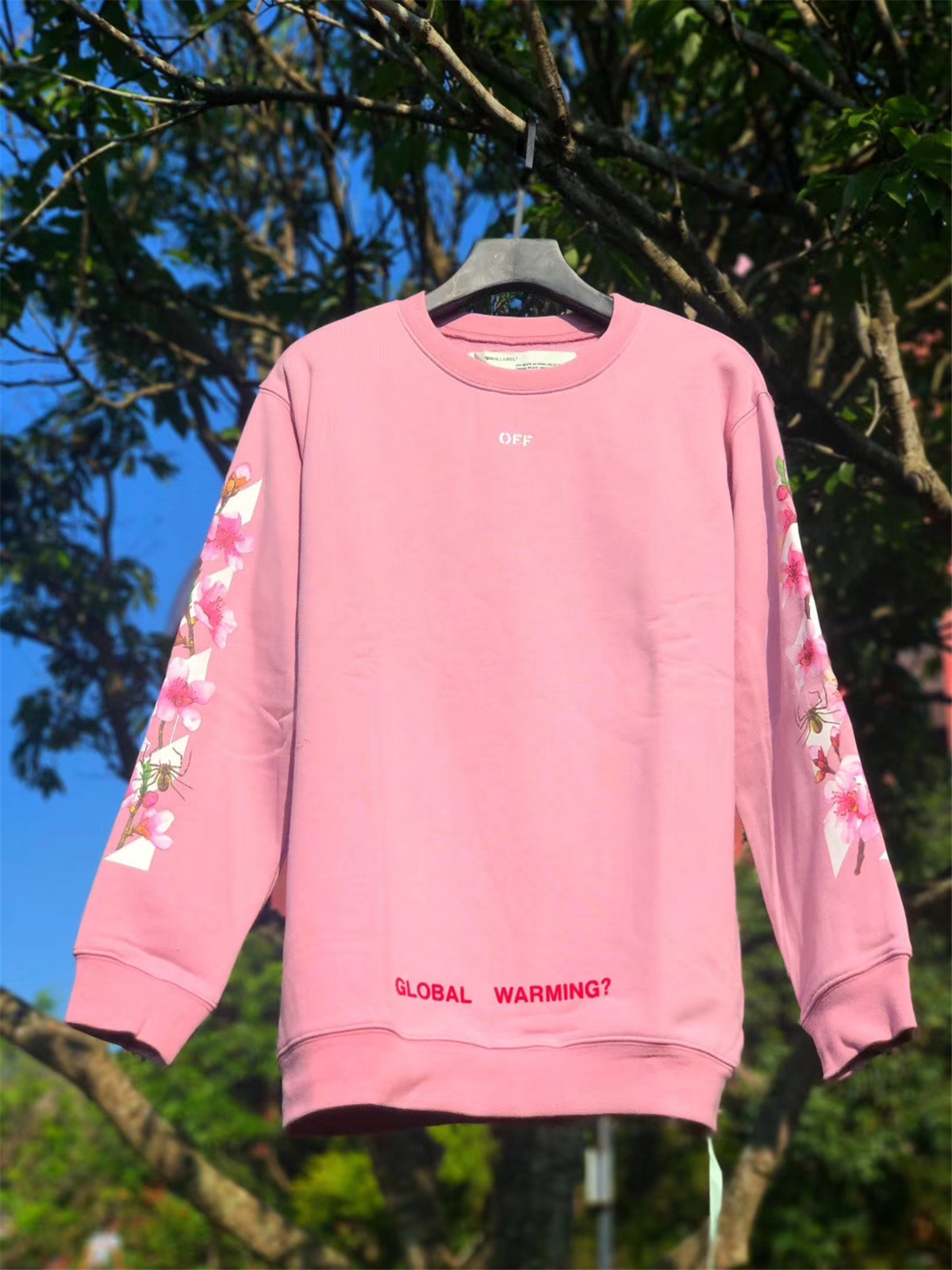 Off White OW Pink Long Sleeve