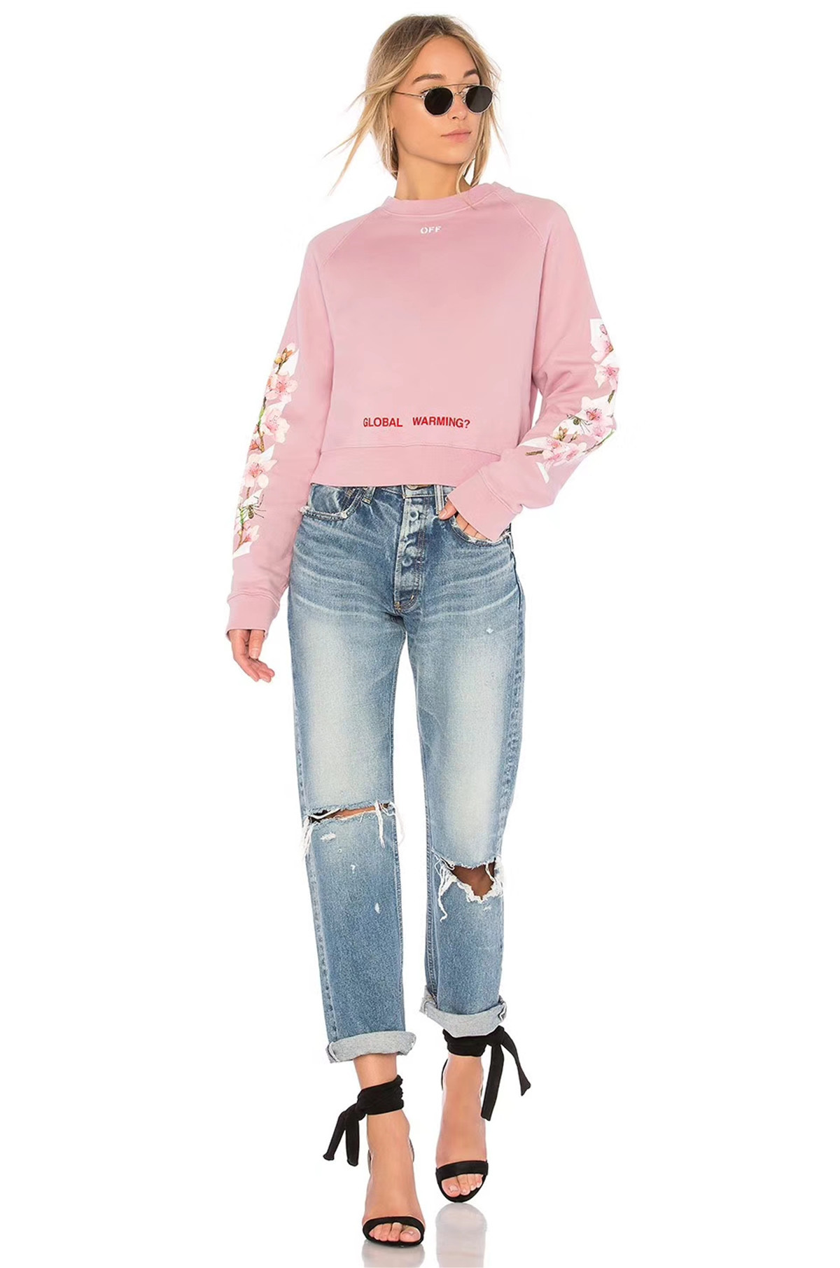 Off White OW Pink Long Sleeve
